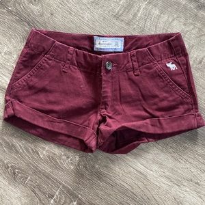 Abercrombie Kids, shorts, maroon